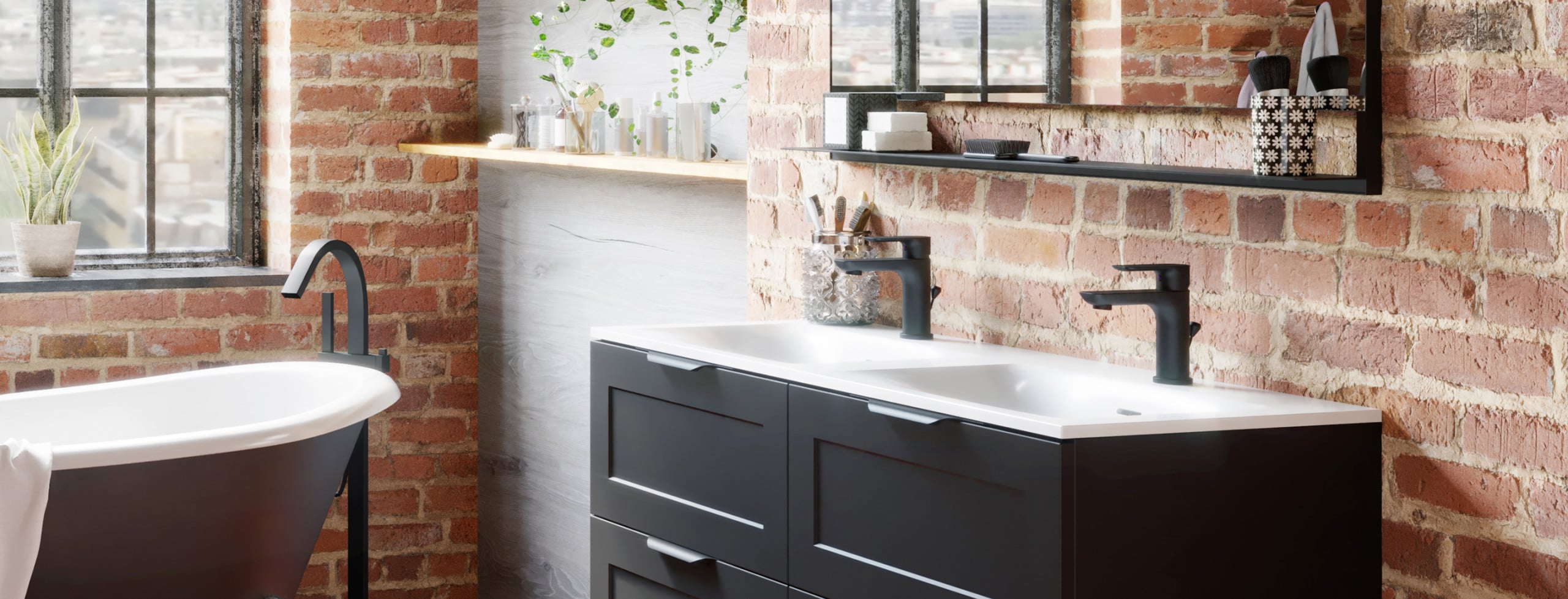 plan de toilette meuble vasque industriel discac