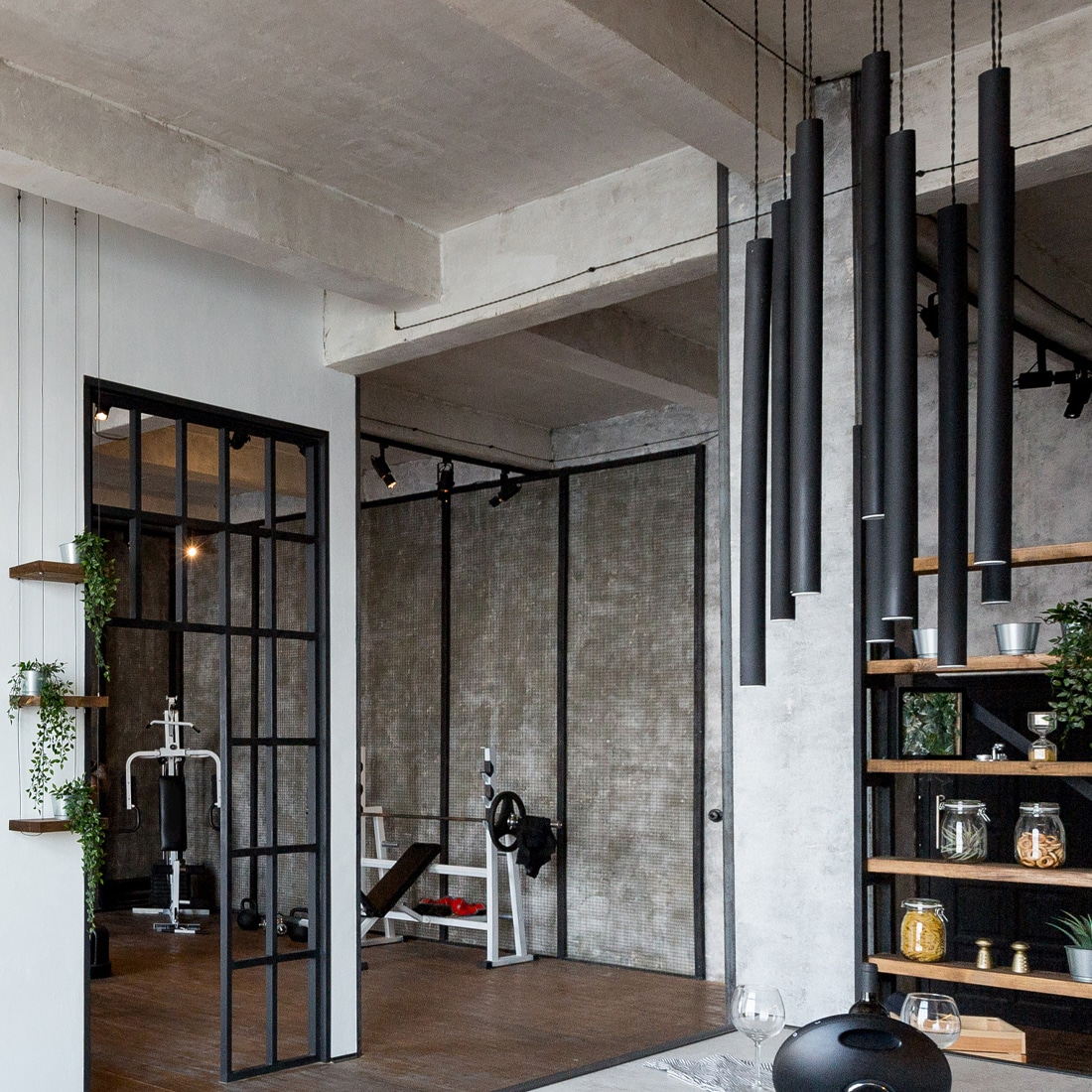 appartement loft industriel