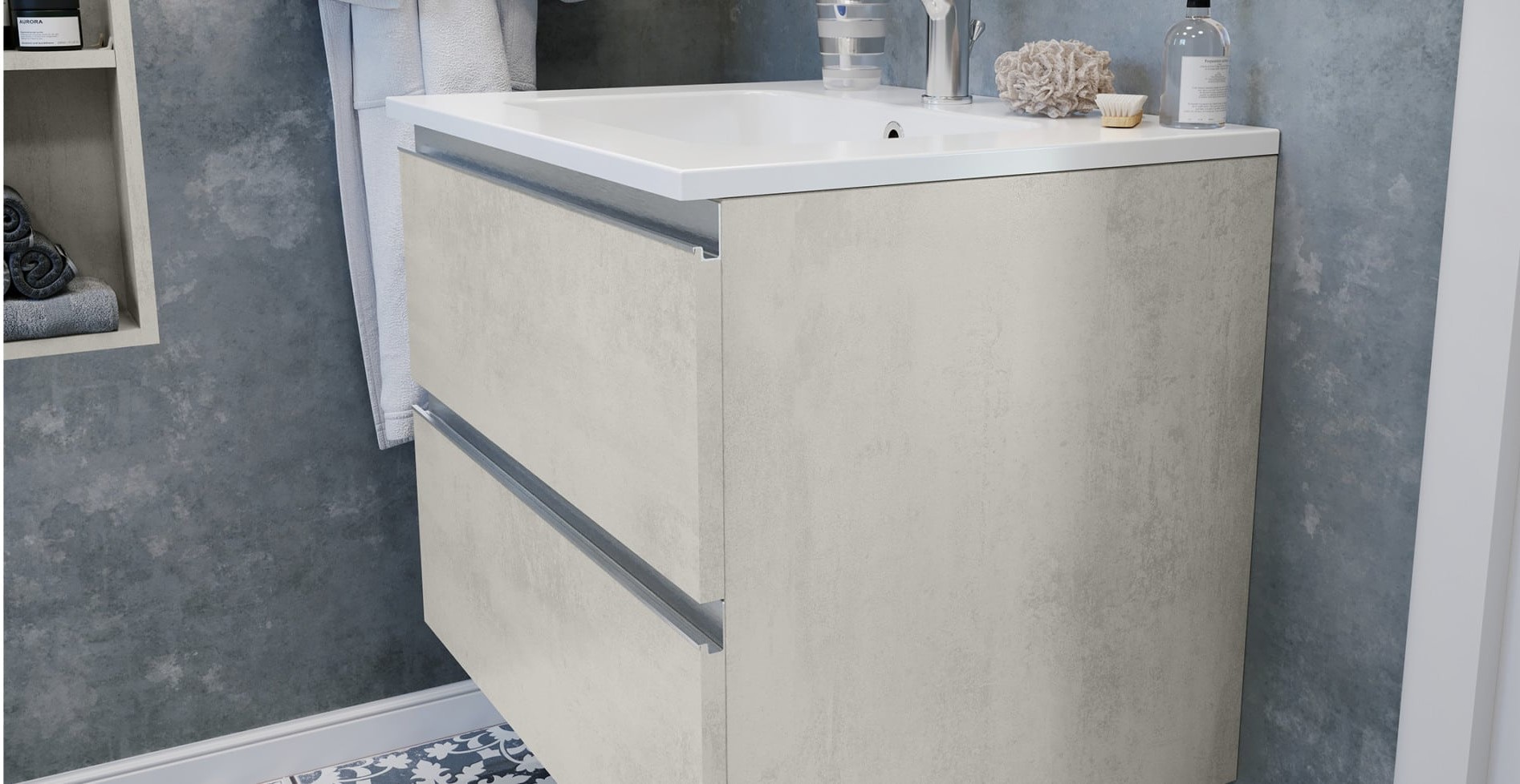 poignées meubles de salles de bain discac
