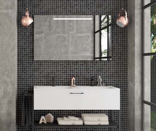 salle de bain design et style industrielle