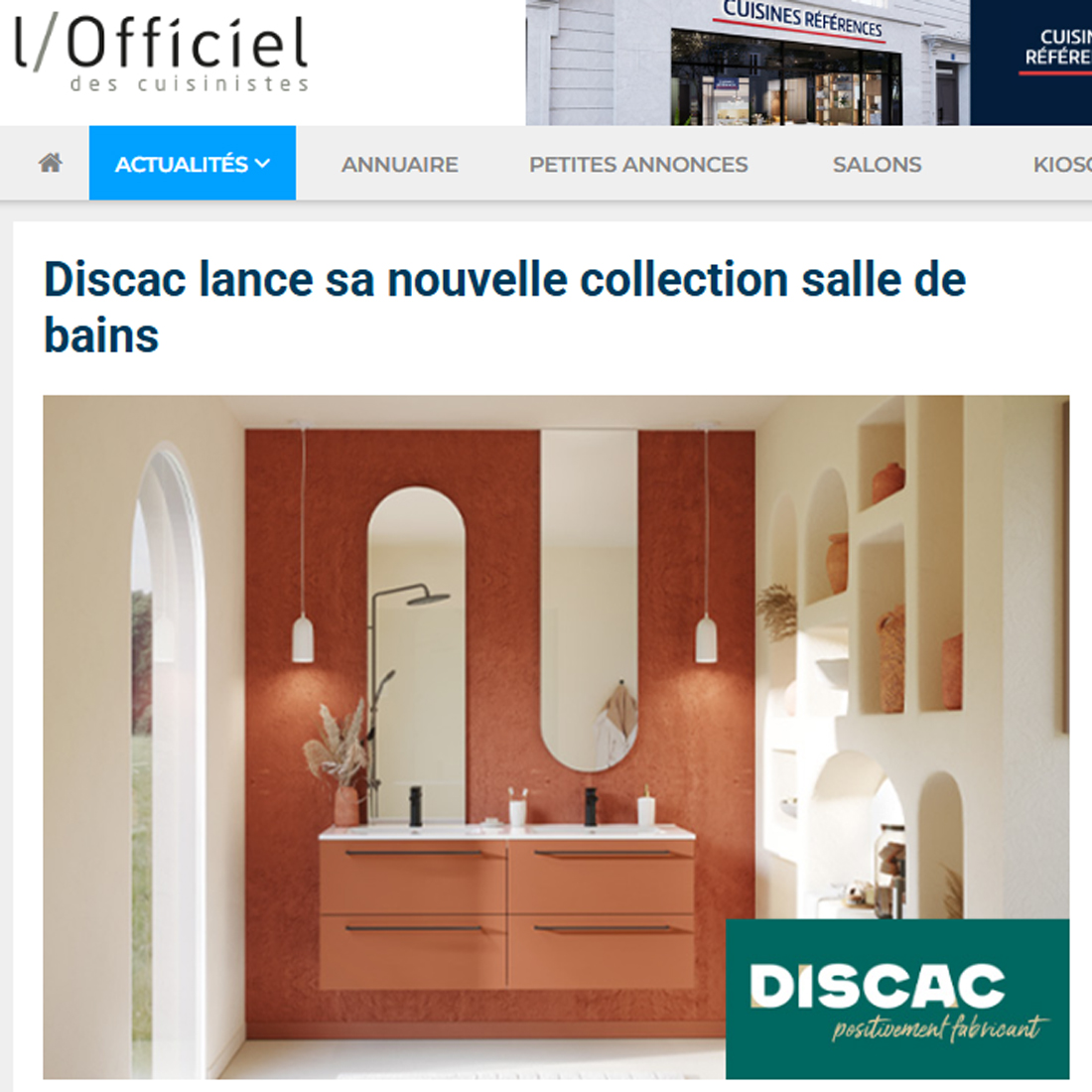 Ambiance cuisine DISCAC haute résolution pour illustration presse