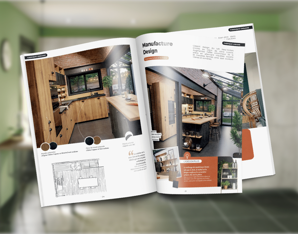 Interface de logiciel de conception de cuisine 3D compatible avec les catalogues DISCAC