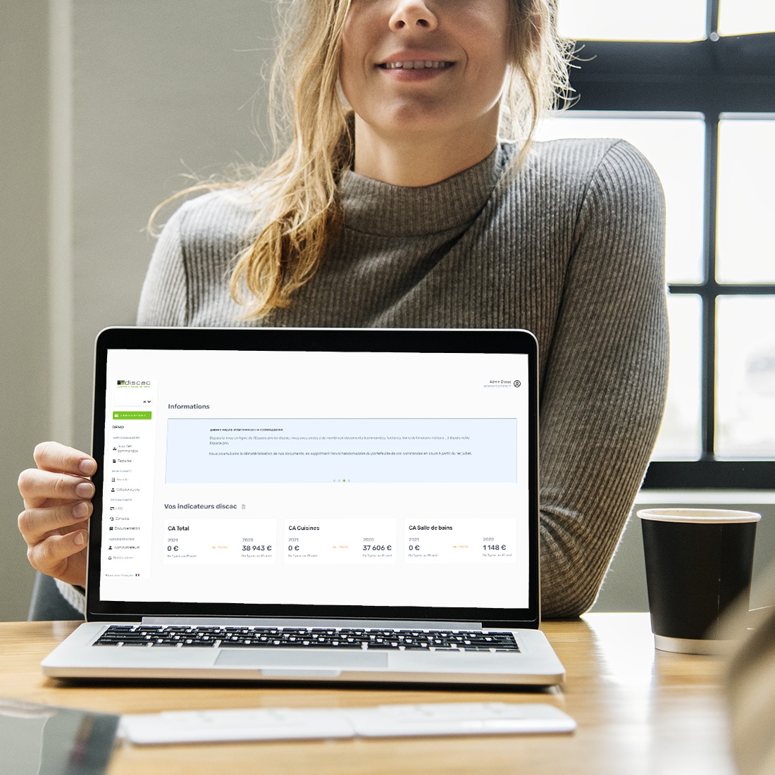 PLV et outils de vente DISCAC pour l aménagement de showroom cuisine et bain