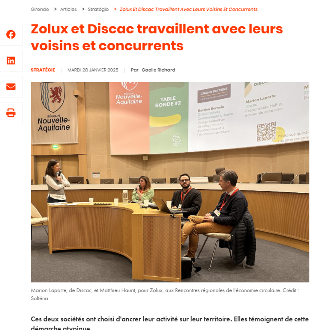 Revue de presse DISCAC : article sur la fabrication française et l innovation