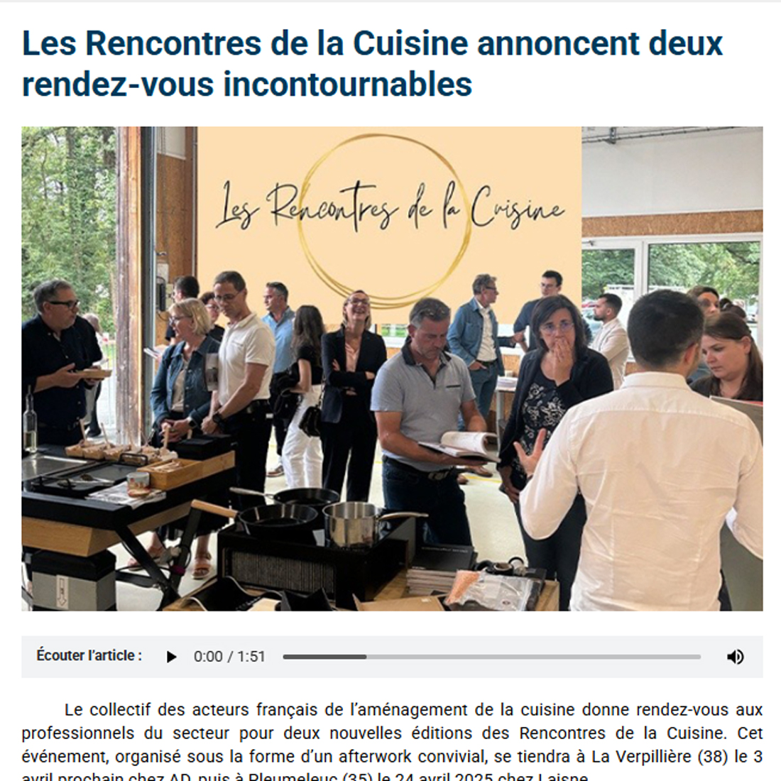 Revue de presse DISCAC : article sur la fabrication française et l innovation